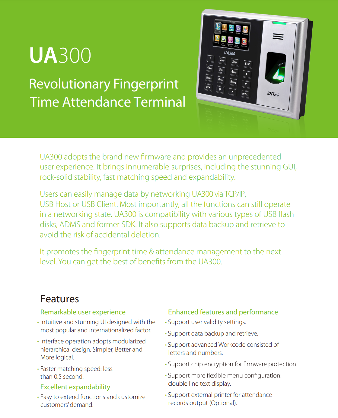 Fingerprint Time Clock, Time and Attendance System