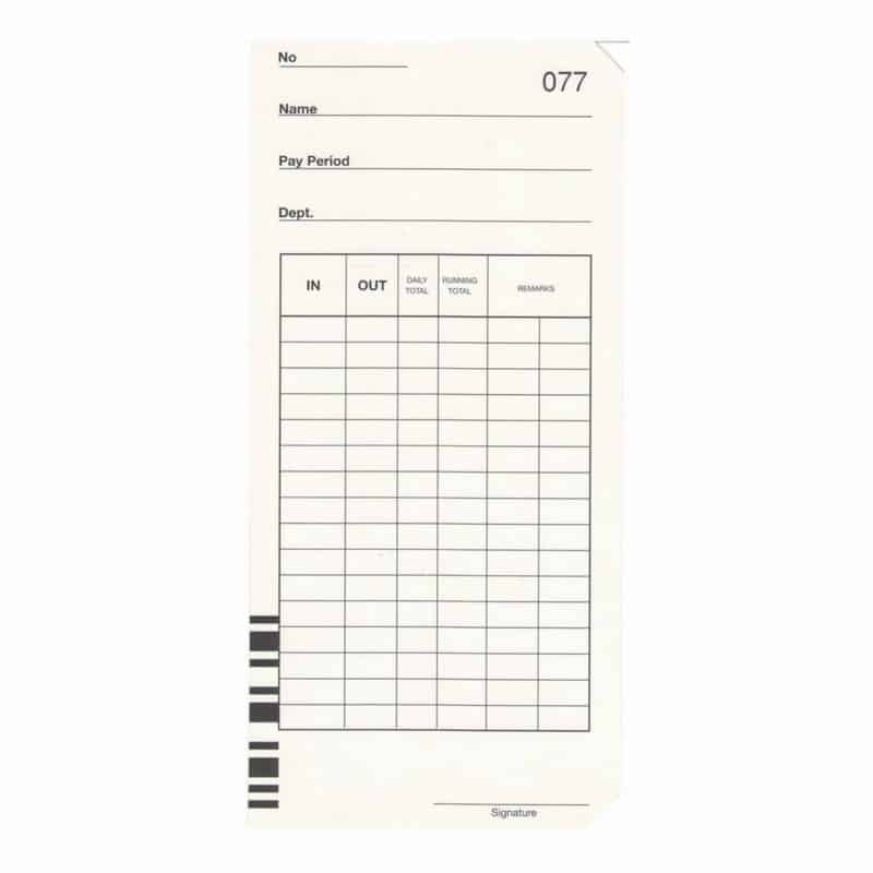 Bundy Card Solutions: Time Card Machine & Clock Cards - Universal Time ...