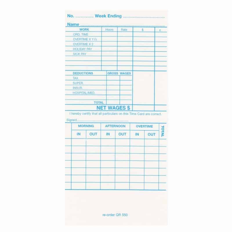 Bundy Card Solutions: Time Card Machine & Clock Cards - Universal Time ...