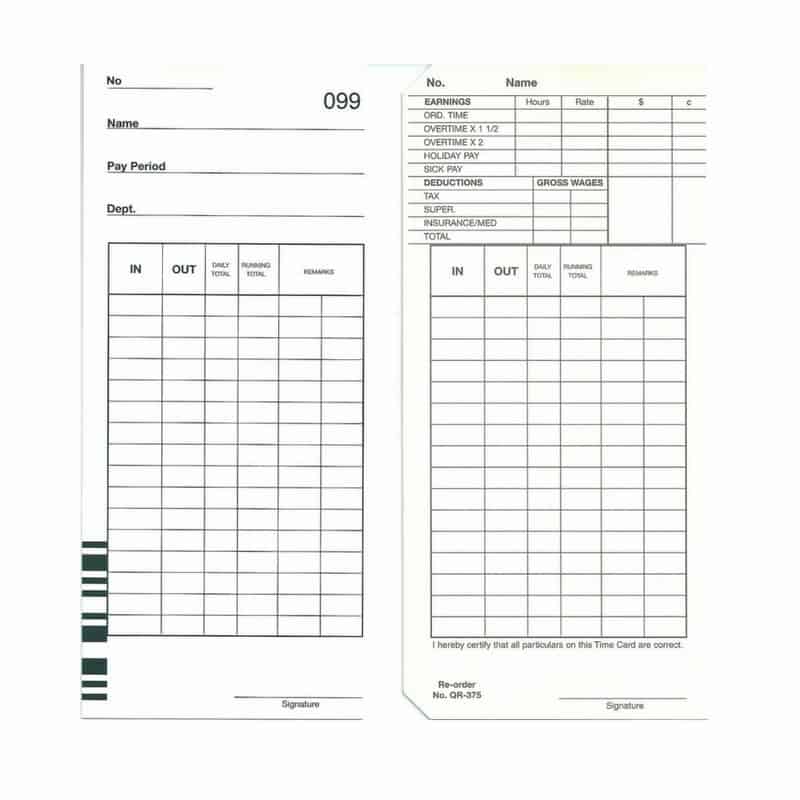 Bundy Card Solutions: Time Card Machine & Clock Cards - Universal Time ...