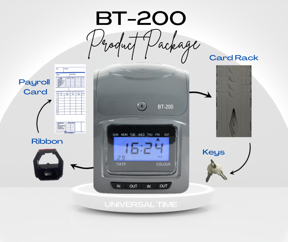 Bundy BT-200 Time Clock Package Deal